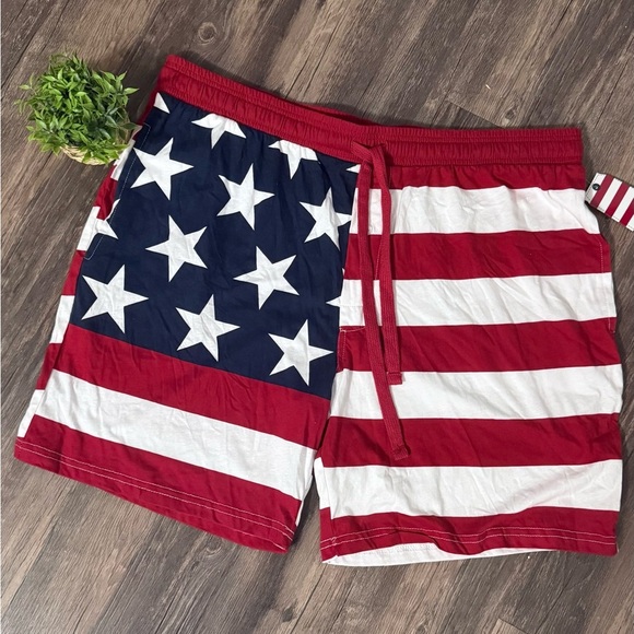 Shorts Red White Blue, Print 🇺🇸 - Picture 2 of 4